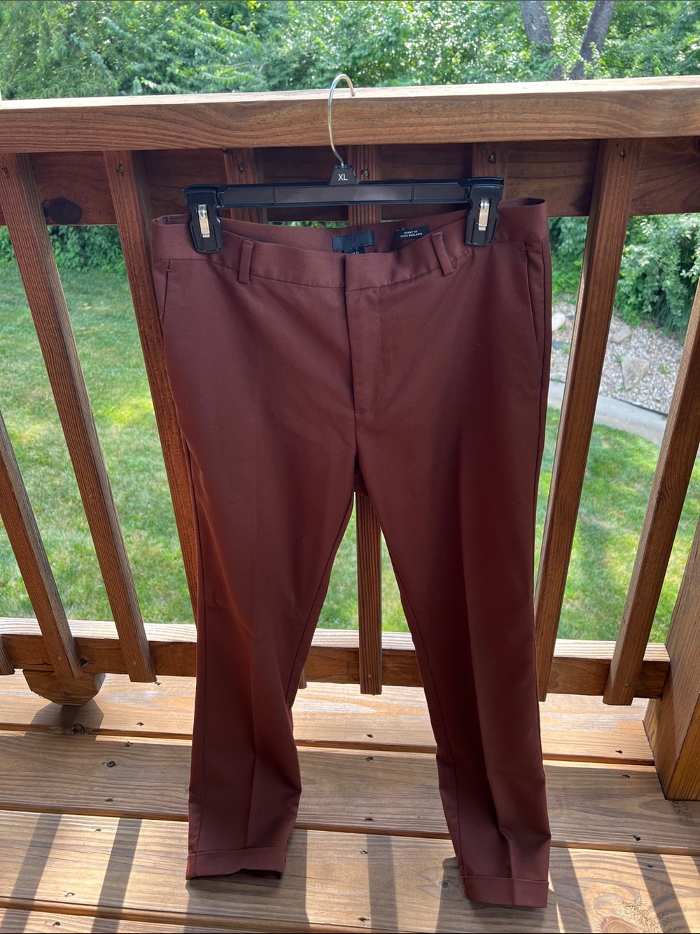 H&M Men's Dark Brown Dress Trousers